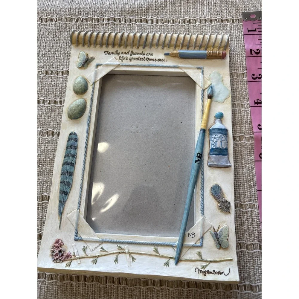 Marjolein Bastin 'Family & Friends' Art Supplies Feathers Flowers FRAME 8.5